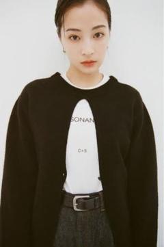 CLANE mohair loose knit cardigan 広瀬すず