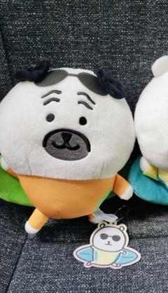 ナガノキャラクターズ　サーフィンぬいぐるみ　パグ