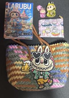 ラブブ　labubu カラフルカゴバッグセット