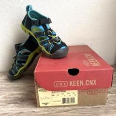 【keen】サンダル ブラック×ブルー【サイズ18cm】