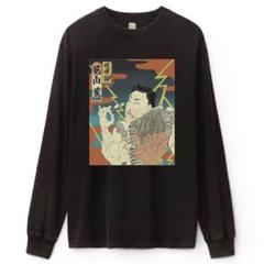 新品 タグ付き 刃牙 烈海王 板垣恵介 ロンt XL ブラック
