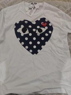 Comme des Garçons ドット柄ハートTシャツ S - メルカリ