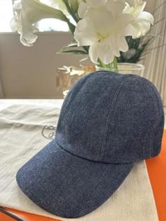 夏用★おまけ付き★HERMES エルメス デニムキャップ プリマヴェーラ 58 夏用☆おまけ付き☆HERMES エルメス デニムキャップ