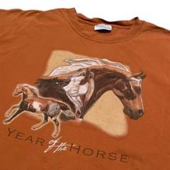 【使い勝手の良い】 ヴィンテージ 馬 Tシャツ 在原みゆき anvilタグ 80s 90s トップス