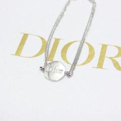 美品 Christian Dior ディオール ロゴ シルバー ブレスレット