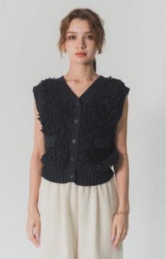 ループヤーンニットジレ　ランクリック　RANCLIC RANCLIC]ループヤーンニットジレ | KOBUNSHA SELECT SHOP