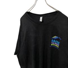 RAISE THE ROOF ベラキャンバス半袖Tシャツ　ブラック　2XL