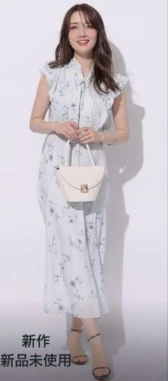 アプワイザーリッシェ　ボウタイプリントナローワンピース　M m46657361740_1.jpg?1752483302