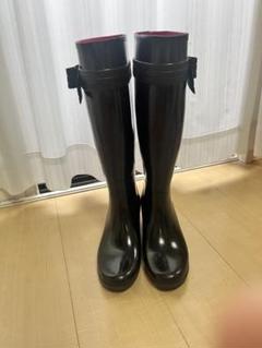 ケイトスペードレインブーツアンクル丈箱付き