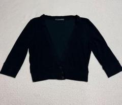 フォクシー　￼￼￼BOUTIQUE ボレロ　￼スパンコール付き　カーディガン　黒 フォクシー ￼￼￼BOUTIQUE ボレロ ￼スパンコール付き