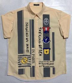 カステルバジャック　CASTELBAJAC ロゴ　半袖シャツ50 新品未使用 CASTELBAJAC 60%OFF 春夏 カステルバジャック ロゴラインPT