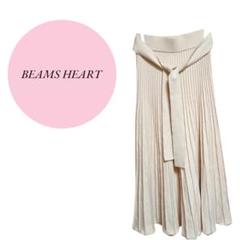 【ビームスハート】BEAMSHEART♡プリーツスカート♡ロング【S】アイボリー