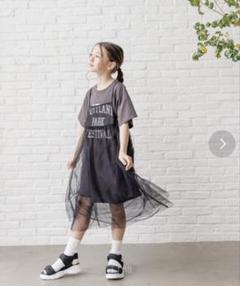 新品未使用 GLOBAL WORK チュールキャミセットTEEワンピース
