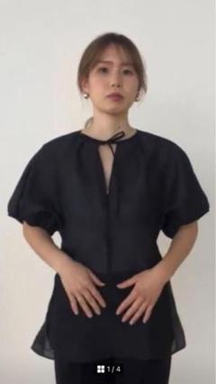 【OHGA】シースルースキッパーブラウス skipper blouse