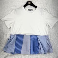 マックスマーラ　ウィークエンド　フレア コットン TシャツBIRD 白　XL