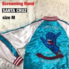 【刺繍】環やね SANTA CRUZ Screaming Hand 緑 Mサイズ 刺繍】環やね SANTA CRUZ Screaming Hand 緑 Mサイズ