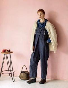 極美品nest Robe ダークブルー デニムオーバーオール 2025年最新】nest Robe レディース サロペット・オーバーオール