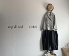 nop de nod ‧̍̊·̊ 麻　リネン100% ジャケット　アウター　羽織り　春 nop de nod ‧̍̊·̊ 麻 リネン100% ジャケット アウター 羽織り 春