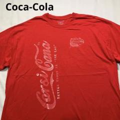 Coca-Cola コーラ Tシャツ 手摺りプリント