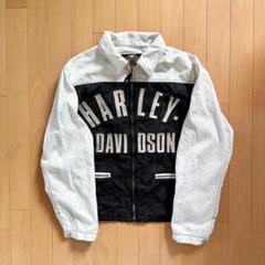 激レア 90s ハーレーダビッドソン ショート丈 刺繍ロゴ harley
