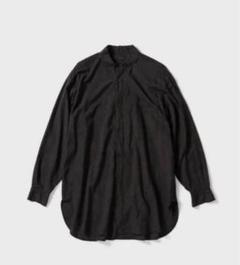 【希少品】COMOLI ウォッシュドシルク ホッケーシャツ 1 グレー 希少】COMOLI ウォッシュドシルク ホッケーシャツ 1 グレー
