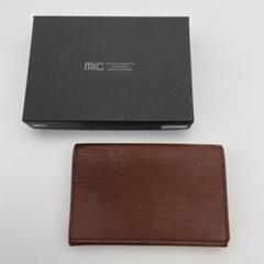 ☆新品未使用☆MIC☆ミック☆レザー☆名刺入れ☆本革☆カードケース