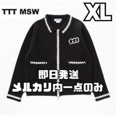 ttt msw Knit polo cardigan BLACK 即完売 - メルカリ