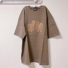Lサイズ オーバーサイズグラフィックTシャツ ブラウン 夏 サラッと