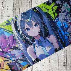 【未使用品】初音ミク　通常ver　パソコン　デスクマット　ラバー製