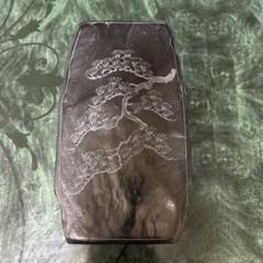 雄勝　硯　松の木彫刻 約20cm 雄勝 硯 松の木彫刻 約20cm（日本木彫刻協会）