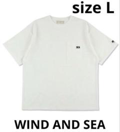 WIND AND SEA ウィンダンシー 胸ポケット付 半袖Tシャツ Lサイズ