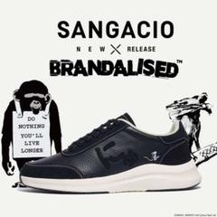 SANGACIO BRANDALISED ブラックスニーカー バンクシー