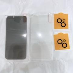 iPhone14透明強化ガラス 覗き見ガラスフィルム　レンズ保護フィルム
