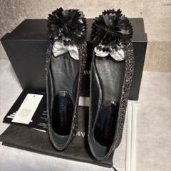 【新品未使用品】EMPORIOARMANI パンプス　フラットシューズ 39 2025年最新】エンポリオアルマーニ レディース フラットシューズ