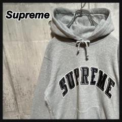 【Supreme】早い者勝ちです！シュプリーム メタリック アーチロゴ パーカー 21h【即完売モデル】シュプリーム☆アーチロゴ ビッグ パーカー