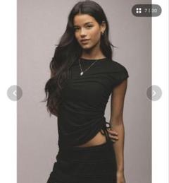 ALEXIA STAM サイドドロストT Side Drawstring Tee | ALEXIA STAM