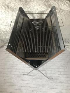BBQステンレスグリル　逸品　肉厚ステンレス製　折りたたみバッグ式のサムネイル