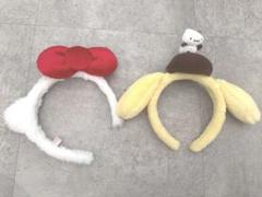 極美品　サンリオ　ピューロランド　キティ　ポムポムプリン　カチューシャ　セット