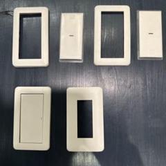 ホワイト スイッチカバー 6個セット