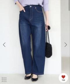 gypsohila カービーデニム　34 美品】gypsohila Curvy Denim blue サイズ38 - メルカリ