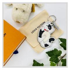 Louis Vuitton ホワイトレザー キーホルダー LOUIS VUITTON LV Trainer Key Holder Key Holder Charm