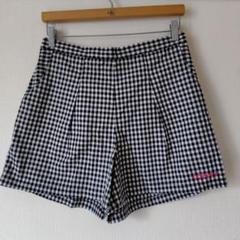 アディダス　NEO ギンガムチェック　ショートパンツ　ゴルフのサムネイル