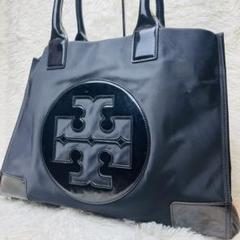 【良品】　トリーバーチ　エラ　A4収納　トートバッグ　ナイロン　PVC