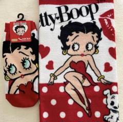 Betty Boop - 1988年ベティちゃんヴィンテージ タオル　セット　ベティプープ　サンリオ Betty Boop - 1988年ベティちゃんヴィンテージ タオル セット