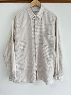 【希少】 goodenough 90’グッドイナフ パッチワークシャツ M 半袖 GOODENOUGH 初期 半袖パッチワークシャツ グッドイナフ 古着 レア