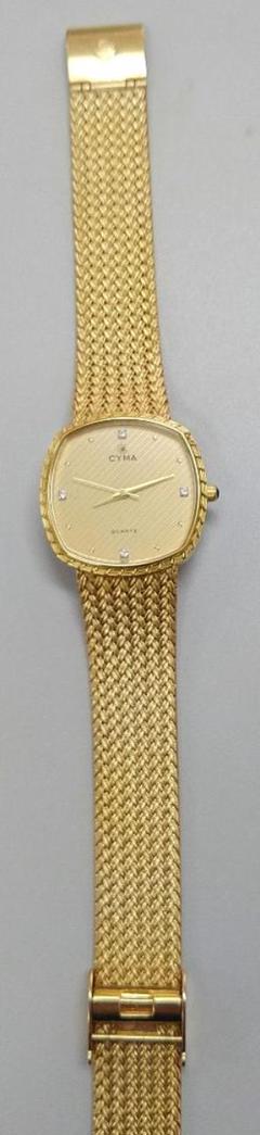 【稼働/良品】CYMA L616 クオーツ 石付 ゴールド レディース 稼働/良品】CYMA L616 クオーツ 石付 ゴールド レディース