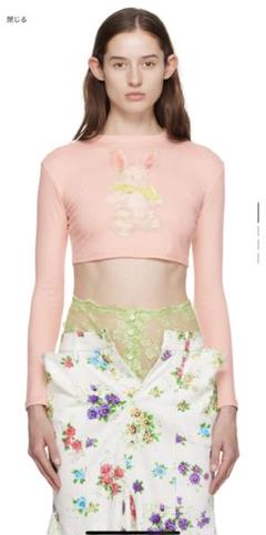 期間限定値下げ‼️ YUHAN WANG☆Bunny クロップドトップ長袖Tシャツのサムネイル