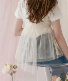 back ribbon bustier バックリボンビスチェ アイボリーのサムネイル