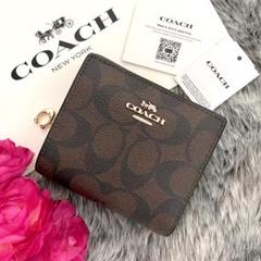 COACH コーチ 折り財布 ネオングリーン 緑色 ヴィンテージローズ 花柄 ...