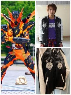 万丈龍我　仮面ライダークローズ　着用衣装　スカジャン 楽天市場】スカジャン 五龍 刺繍 Fサイズ 仮面ライダービルド
